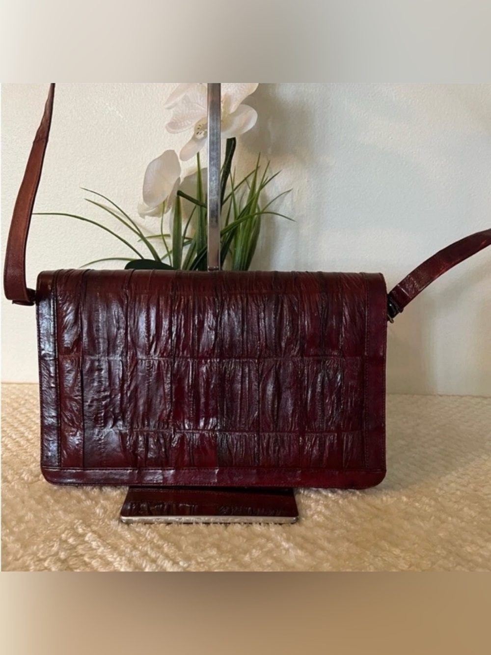 Vintage Muriel's Eel Skin
Leather Crossbody
